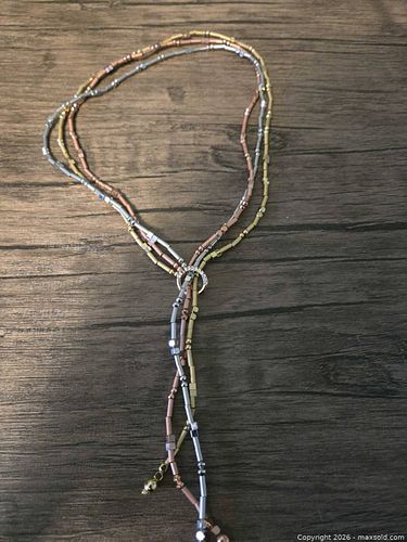 Mixed Metals necklace and earrings  (1 of 5)