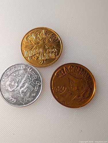 Mardis Gras Medallions/tokens (1 of 4)