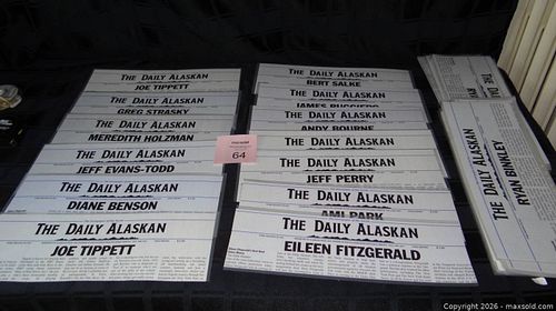 50 Plus Dressing Room Signs from The Daily Alaskan TV Series (1 of 1)
