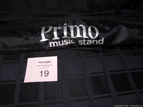 Primo Folding/Portable Music Stand, Black (1 of 3)