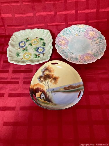 Vintage  3 Decorative Plates, 2 England 1 Noritake Japan (1 of 9)