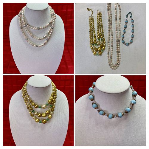 Vintage Jewelry  beaded necklace 3Pcs (1 of 11)