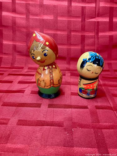 Vintage Rare  Bobblehead, & Vintage KOKESHI JAPANESE DOLL  (1 of 12)