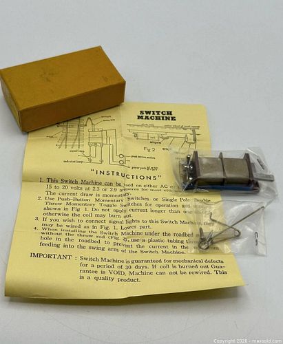 3 Vintage Switch Machine Model Train Accessories MADE IN JAPAN AC or DC 15V to 20V (1 of 6)