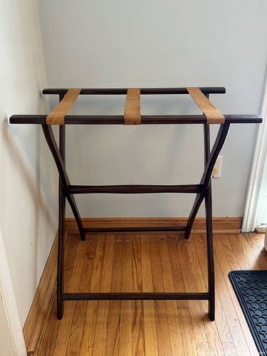 Vintage Wooden Folding Luggage Rack (1 of 12)