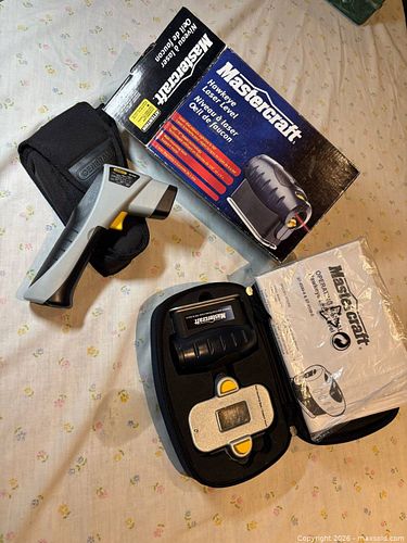 GENERAL IRT650 12:1 WIDE-RANGE INFRARED THERMOMETER & NEW MASTERCRAFT HAWKEYE LASER LEVEL (1 of 13)