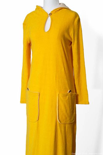 1960s Finnish Terrycloth Long Hooded Robe (1 of 8)