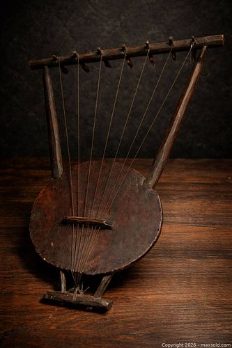 Handmade African Nyatiti / Endongo Lyre — Luo Tribal String Instrument, Kenya  (1 of 4)