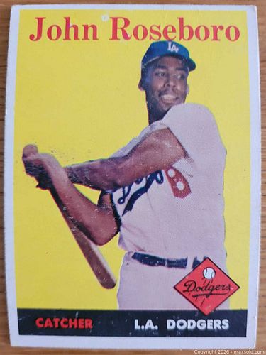 1958 John Roseboro baseball card (1 of 2)
