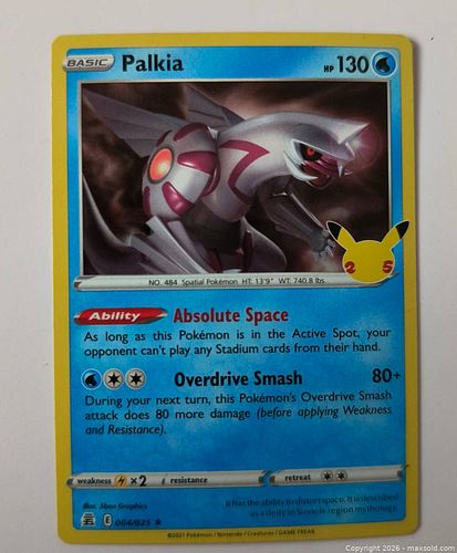 Palkia holo Pokemon card 004/025 (1 of 1)