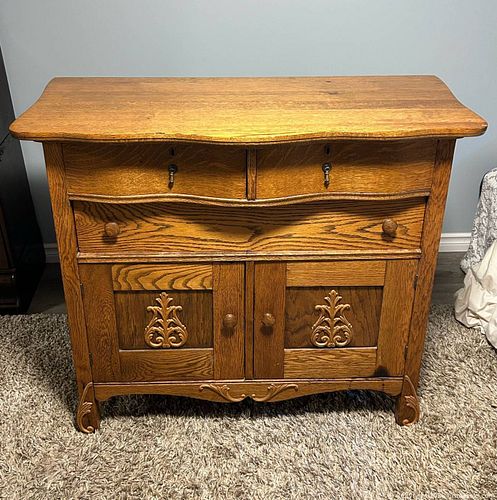Antique Oak Buffet/Dresser (1 of 20)