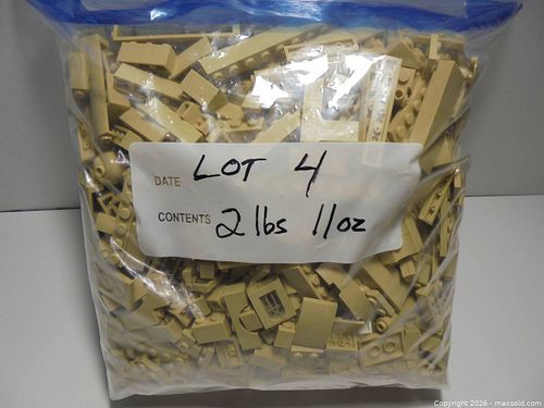 Tan LEGO Building Bricks, elements , printed pieces ( 2 lbs 11oz ) (1 of 8)