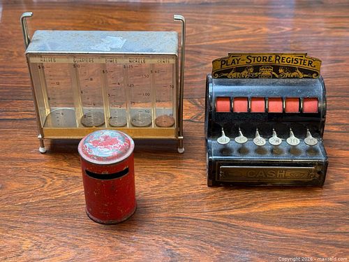 MCM Coin Sorter + Antique Toy Cash Register  (1 of 13)