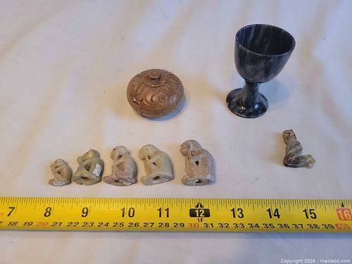 Carved agate group  (1 of 4)