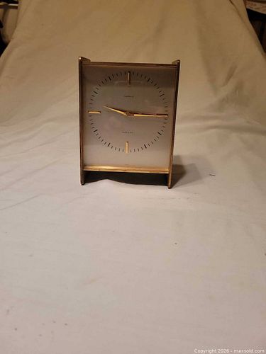 Gubelin Swiss brass table clock (1 of 5)