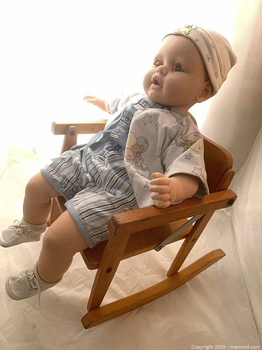 18–22 in Baby Doll with Folding Wooden Rocking Chair (1 of 21)
