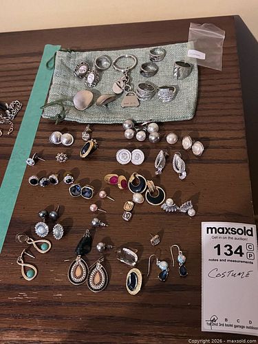 Mixed Jewelry Lot with Nine West Pieces and Keychain A (1 of 10)
