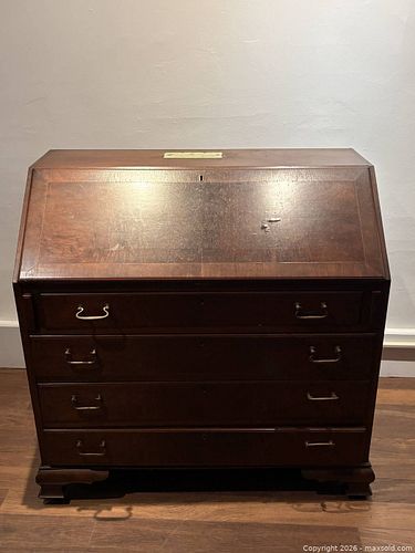 Antique Mahogany Secretary Desk  (1 of 12)