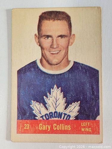 1957-58 Parkhurst Hockey Gary Collins Leafs Hockey card  (1 of 7)