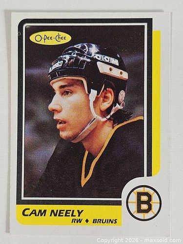 1986-87 OPC Cam Neely Bruins card  (1 of 9)