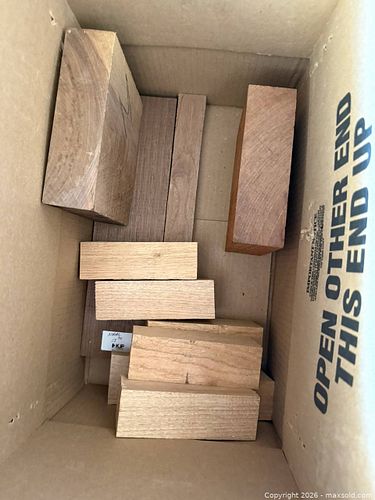 1 Box of Misc. Hardwood Ready For Your Next Project (1 of 3)
