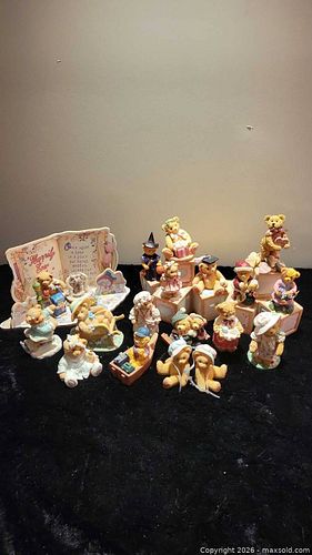 Cherished Teddies Style Teddy Bear Figurines — 18 Pieces, 1 stand (1 of 4)