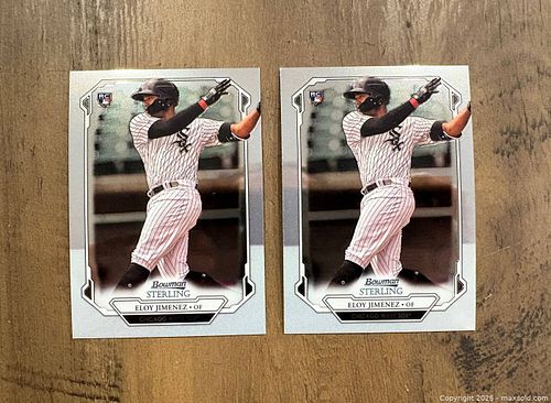 2019 Bowman Sterling Eloy Jimenez Rookie Card Lot of 2 (1 of 1)