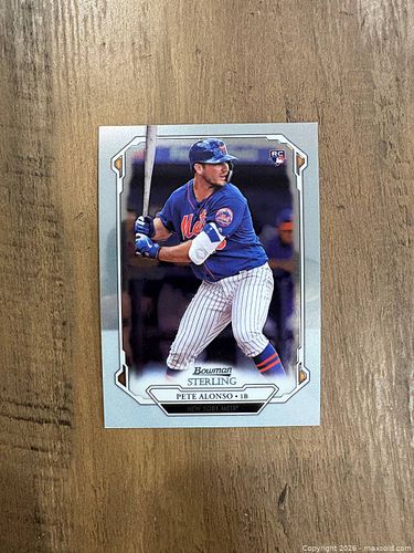 2019 Bowman Sterling Pete Alonso Rookie Card (1 of 2)