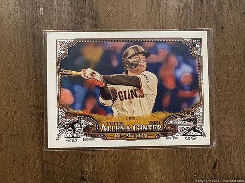 2024 Allen & Ginter Jung Hoo Lee In Action Insert Rookie Card (1 of 2)