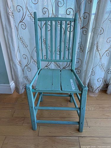  Blue Country Kitchen Chair (1 of 6)
