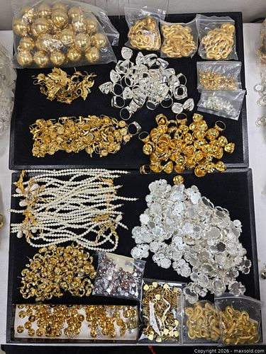 collection of wholesale jewelry making supplies, including various beads, findings,  (1 of 11)