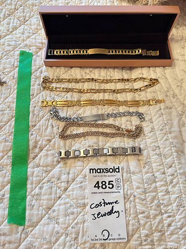 Mixed Metal Gold & Silver Plated Costume Jewelry Set B (1 of 9)