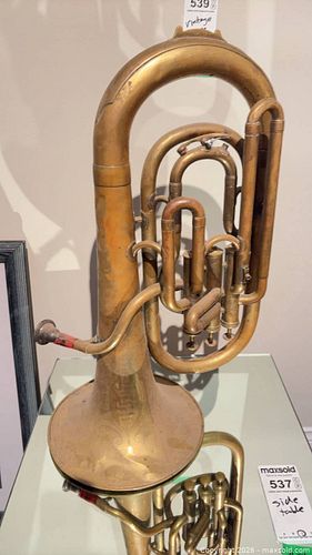 Vintage J.W. Pepper Stamped Brass Euphonium, Early 20th C B (1 of 9)