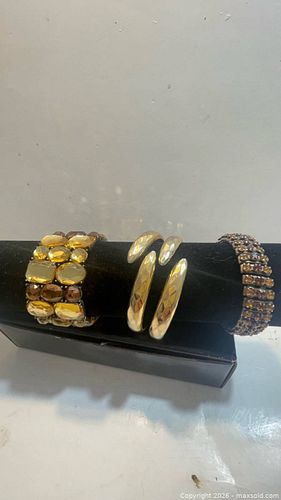 3 Vintage Custom Jewlery Bangle  (1 of 2)