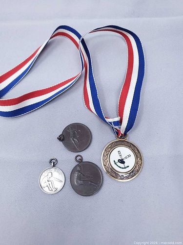 Four Vintage Sports Achievement Medals (1 of 7)