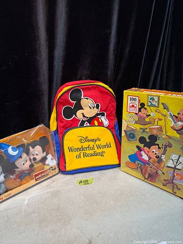 LOT OF 3 MICKEY MOUSE COLLECTABLES.  (1 of 5)