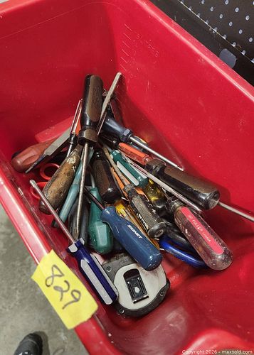 Assorted Hand Tools Set — Screwdrivers, Pliers, Shears, Tape Measure (1 of 3)