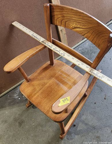 Solid Wood Child's Rocking Chair and Coffee Table Set (1 of 9)