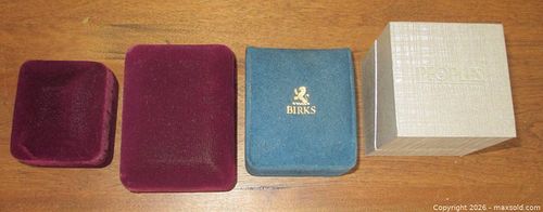 VINTAGE JEWELRY BOXES BIRKS MARSHMANS PEOPLE JEWELERS (1 of 8)