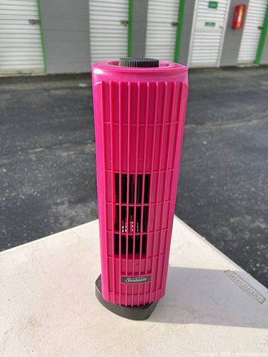 Sunbeam Pink Tower Fan STF1363FR-CN, 3-Speed Corded Electric -ebn (1 of 5)