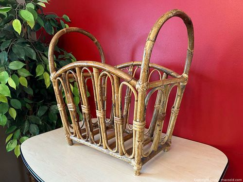 Vintage Bamboo Magazine Rack (1 of 16)