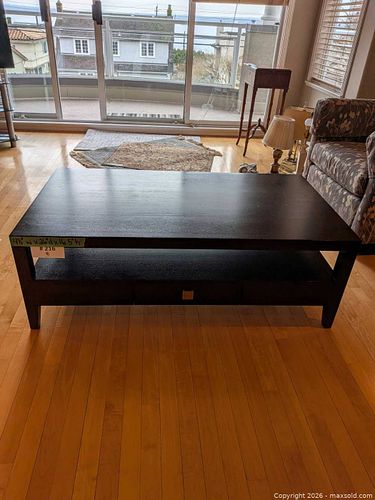 Espresso Coffee Table with Shelf & Drawer (1 of 16)
