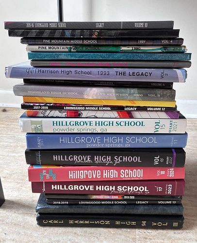 Lot of 19 Hardcover Yearbooks — Hillgrove, Lovinggood, Pine Mountain, etc. (1 of 1)