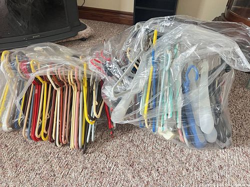 Multicolor Clothes Hangers - Mixed Plastic, Metal & Wood (50-100) (1 of 3)
