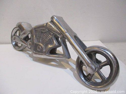 1960's MCM Solid Aluminum Rat-Rod Motorcycle. (1 of 8)