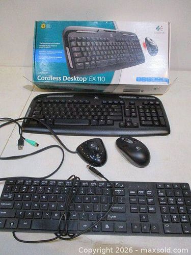 2 Computer Keyboards. 1, Like new. 1 Lightly Used. (1 of 10)