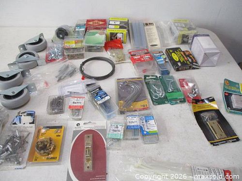 Assorted Nails, Staplers, Hooks, Wheels, Strap Ties, Rivet, Ramset Charges And Nails. (1 of 14)