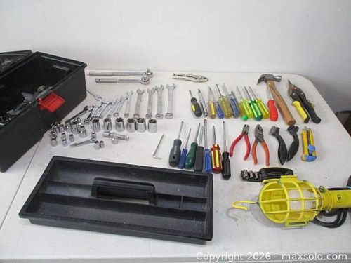 Mechanic Tool Lot. In Black Toolbox. (1 of 14)