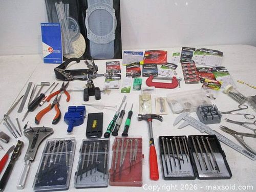 Watch Repair Precision Tool Collection. For Repairing Watches, Changing Batteries Or Watch Building. (1 of 20)