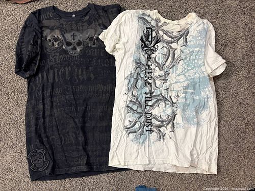 Doctrine Cotton Graphic T-Shirts x 2 Size Large  (1 of 7)